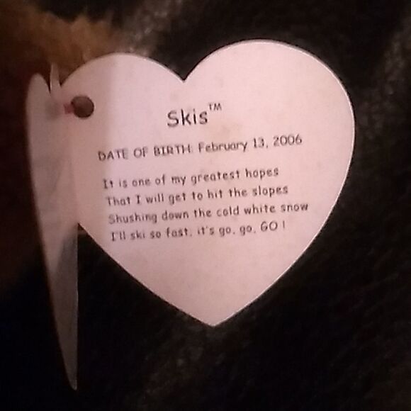 Skis Beanie Baby  - Picture 4 of 7